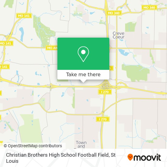 Christian Brothers High School Football Field map