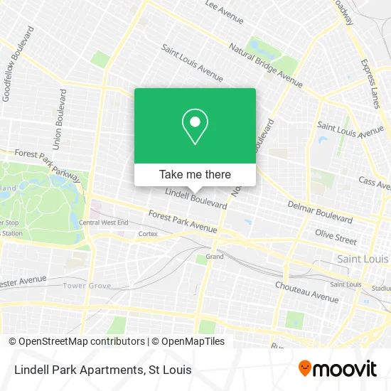 Lindell Park Apartments map