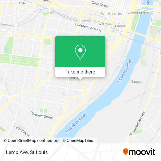 Lemp Ave map