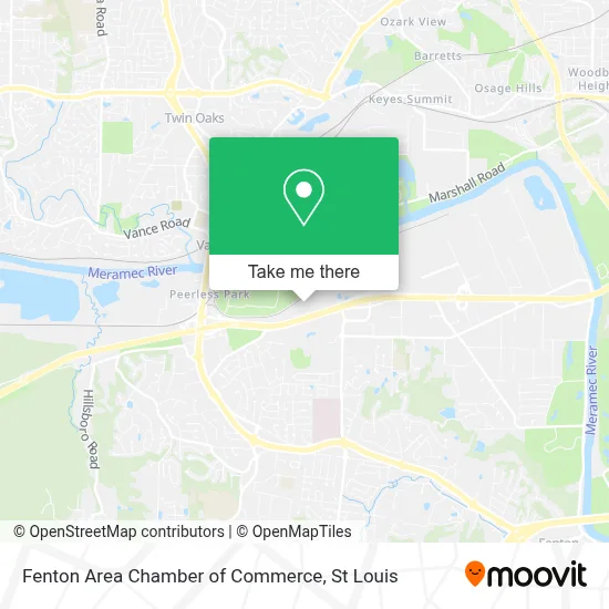 Fenton Area Chamber of Commerce map