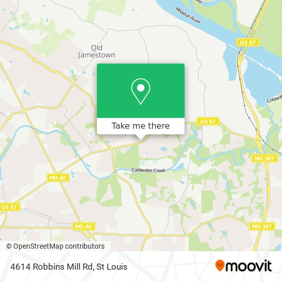 Mapa de 4614 Robbins Mill Rd