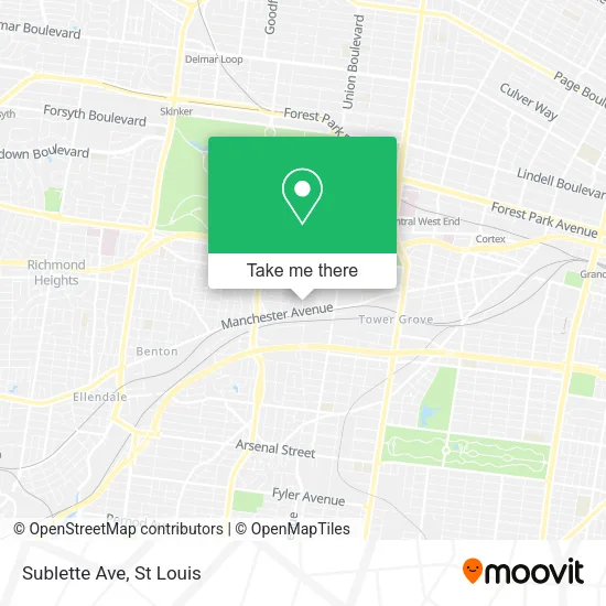 Sublette Ave map