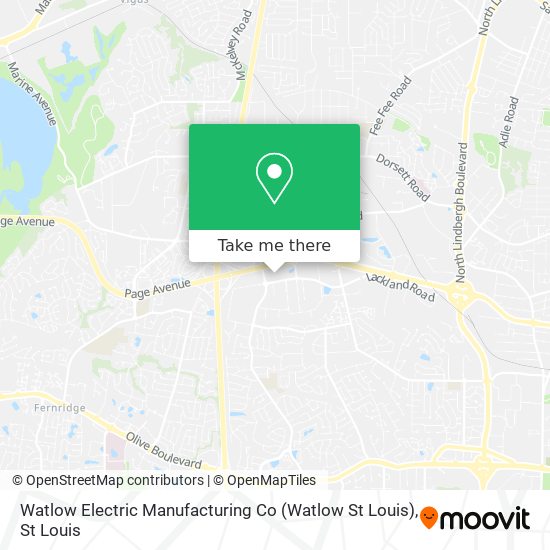 Watlow Electric Manufacturing Co (Watlow St Louis) map