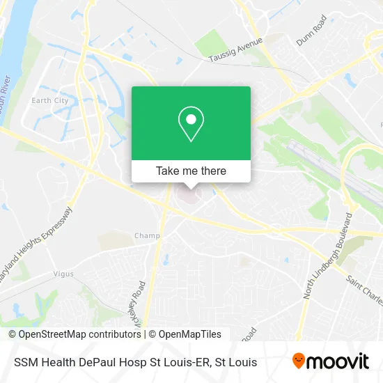 SSM Health DePaul Hosp St Louis-ER map