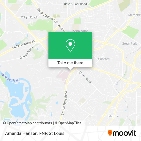 Amanda Hansen, FNP map
