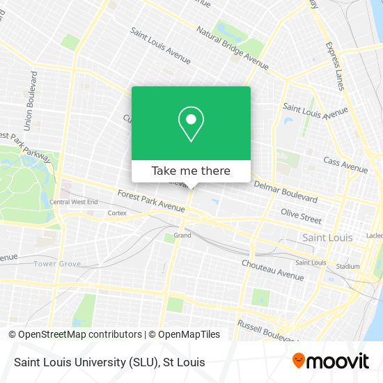 Mapa de Saint Louis University (SLU)