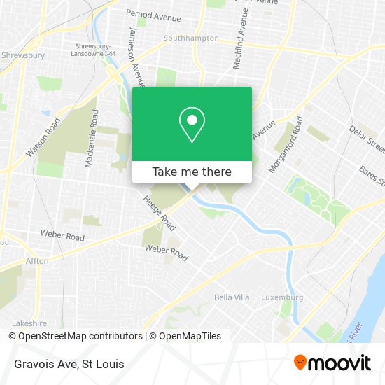 Gravois Ave map