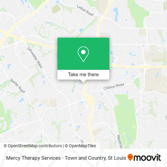 Mercy Therapy Services - Town and Country map