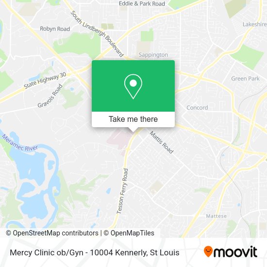 Mercy Clinic ob / Gyn - 10004 Kennerly map