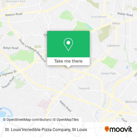 Mapa de St. Louis'Incredible Pizza Company