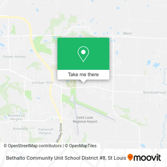 Mapa de Bethalto Community Unit School District #8
