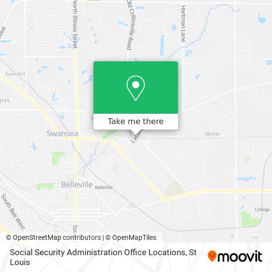 Mapa de Social Security Administration Office Locations