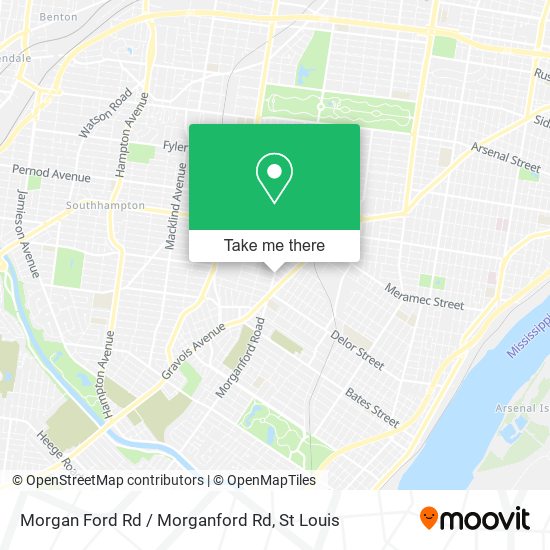 Mapa de Morgan Ford Rd / Morganford Rd