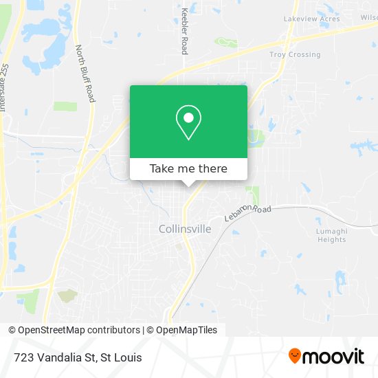 Mapa de 723 Vandalia St