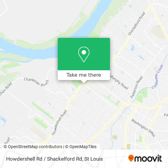 Howdershell Rd / Shackelford Rd map