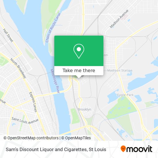 Mapa de Sam's Discount Liquor and Cigarettes