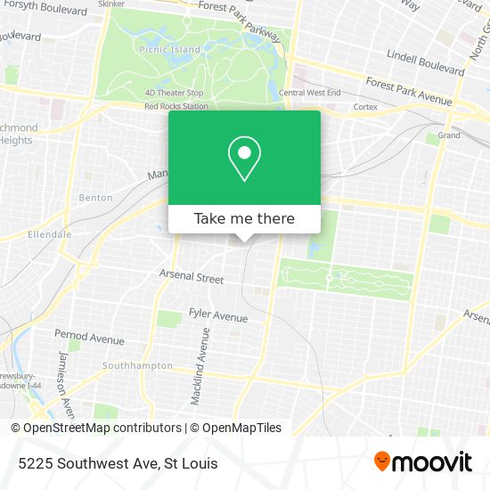 Mapa de 5225 Southwest Ave