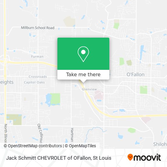 Jack Schmitt CHEVROLET of OFallon map