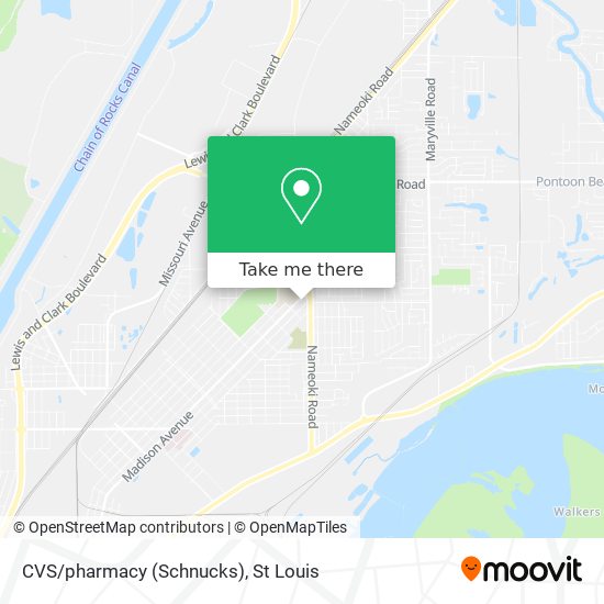 CVS/pharmacy (Schnucks) map