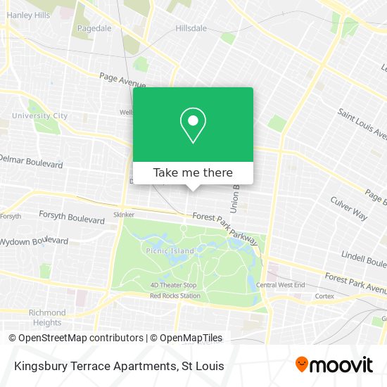 Mapa de Kingsbury Terrace Apartments