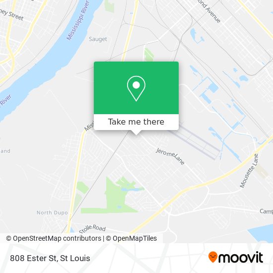 Mapa de 808 Ester St
