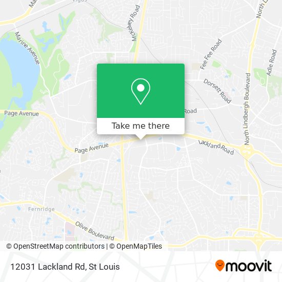 Mapa de 12031 Lackland Rd