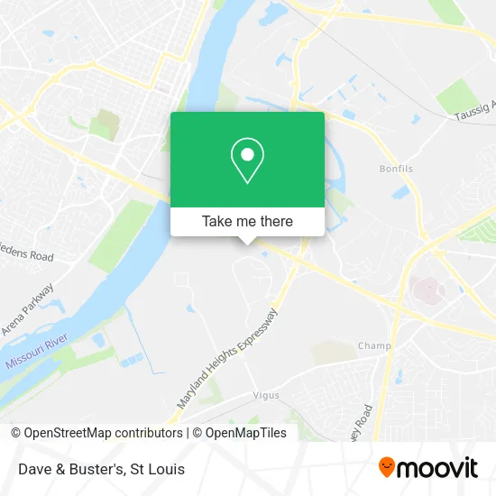 Dave & Buster's map