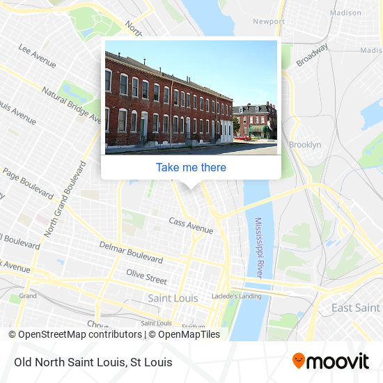 Mapa de Old North Saint Louis