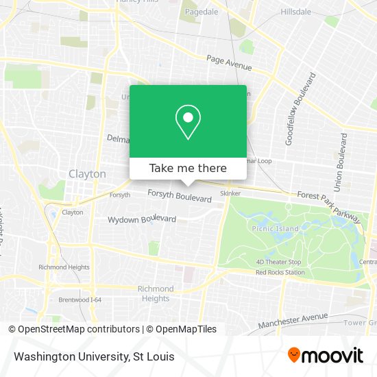 Mapa de Washington University