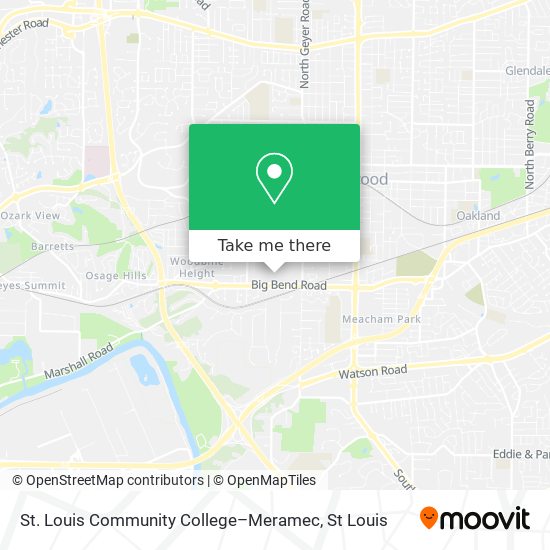 St. Louis Community College–Meramec map