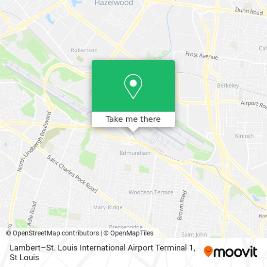 Lambert–St. Louis International Airport Terminal 1 map