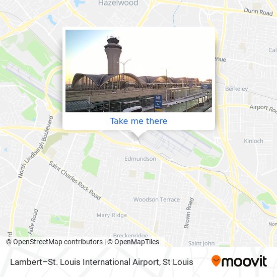 Mapa de Lambert–St. Louis International Airport