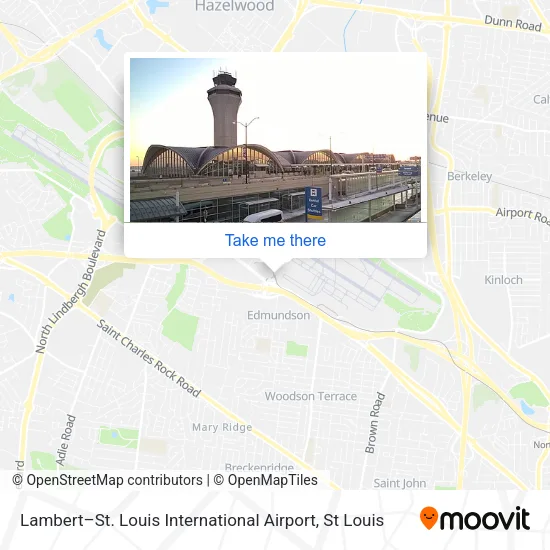 Lambert–St. Louis International Airport map
