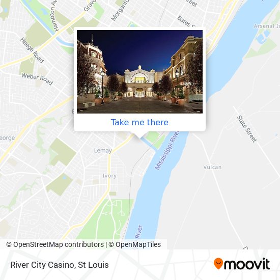 River City Casino map