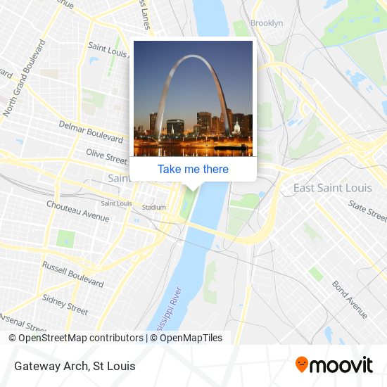 Mapa de Gateway Arch