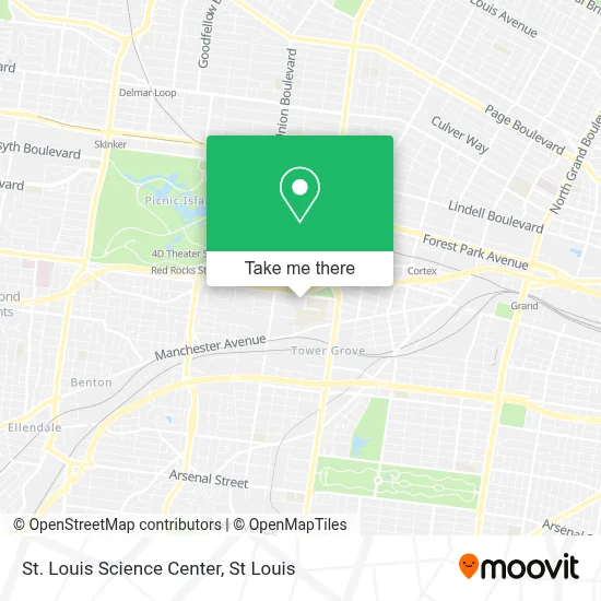 St. Louis Science Center map