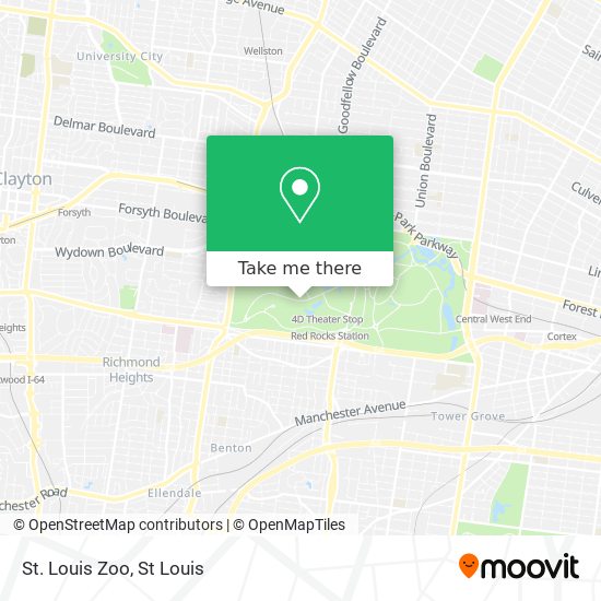 Mapa de St. Louis Zoo