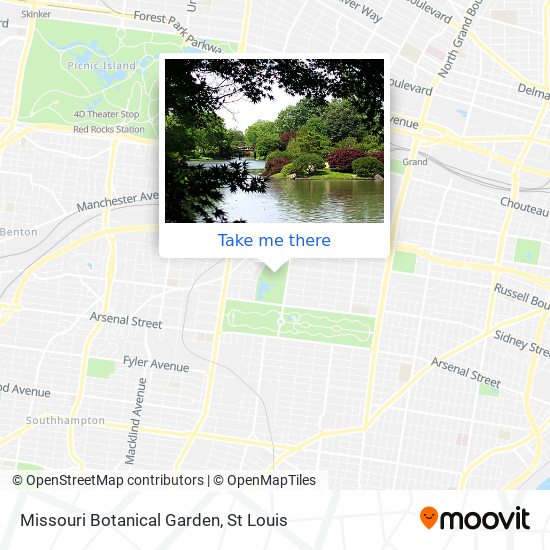 Missouri Botanical Garden map