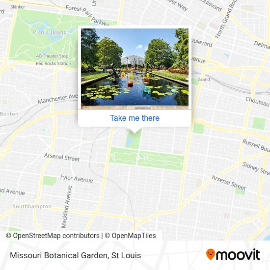 Missouri Botanical Garden Map How To Get To Missouri Botanical Garden In St. Louis By Bus Or Metro?