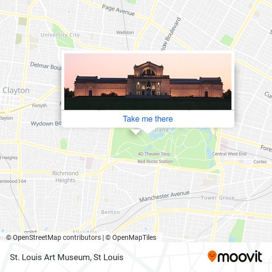 St. Louis Art Museum map