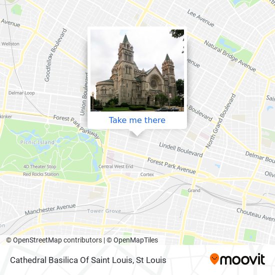 Mapa de Cathedral Basilica Of Saint Louis