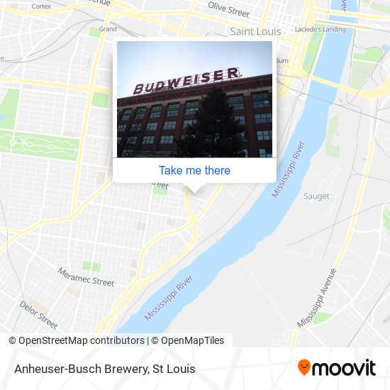 Anheuser-Busch Brewery map