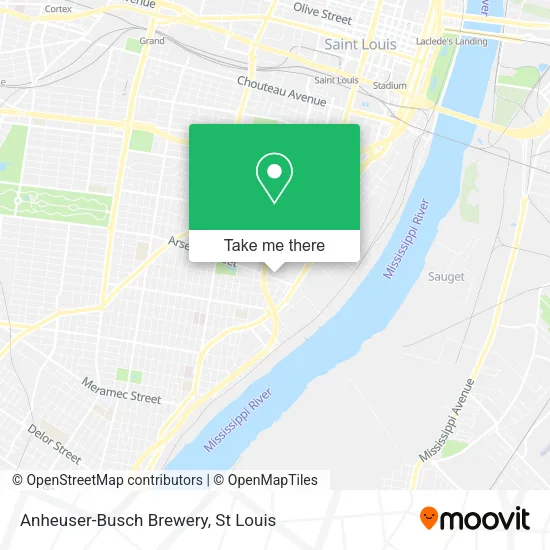 Anheuser-Busch Brewery map