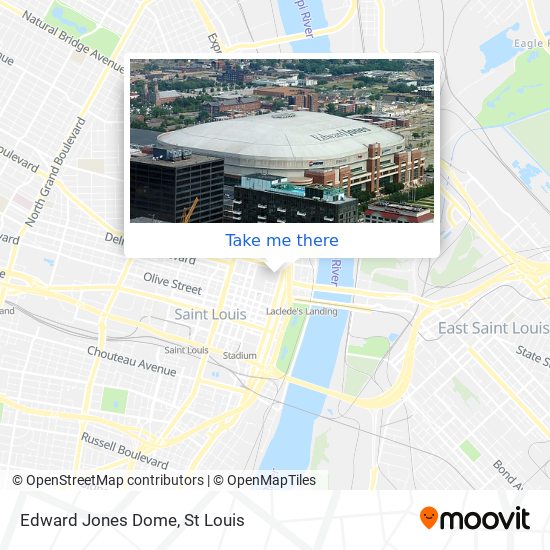 Edward Jones Dome map