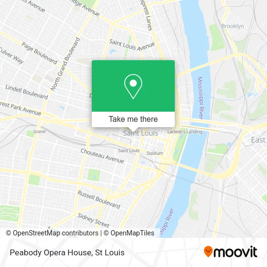 Peabody Opera House map