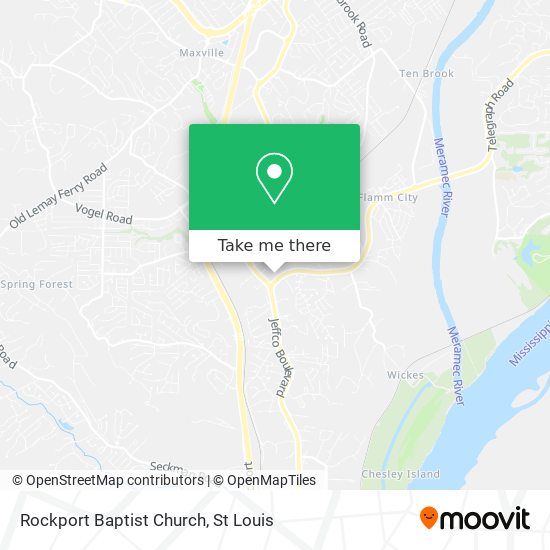 Rockport Baptist Church map