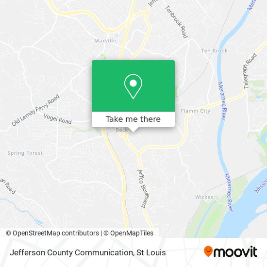 Mapa de Jefferson County Communication