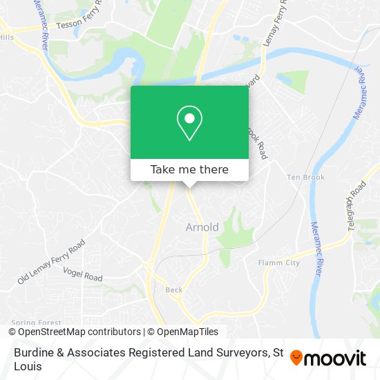 Mapa de Burdine & Associates Registered Land Surveyors