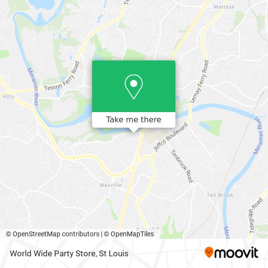 World Wide Party Store map