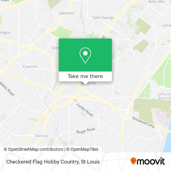 Checkered Flag Hobby Country map